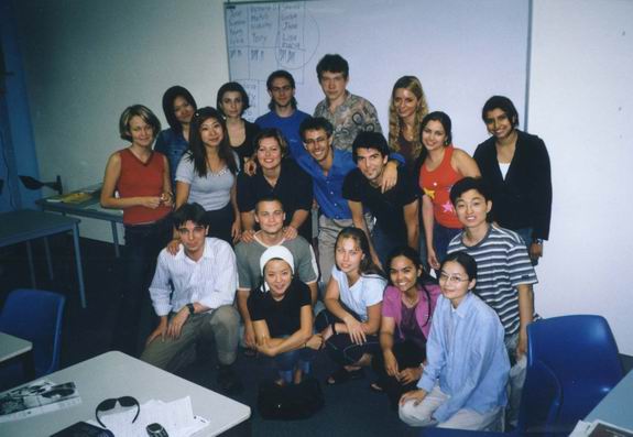Central College - Sydney, general English course class with our teacher Chris in the middle.