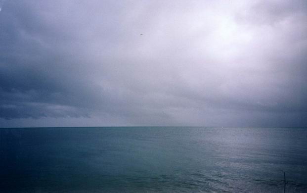 The ocean just before storm (Harvey Bay).