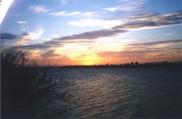 Západ slnka, Queensland.