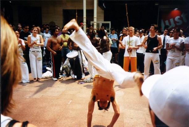 Amazing city center of Sydney - Brazilian martial group introducing newly popular martial art - Brazilian Capoerinae (II).