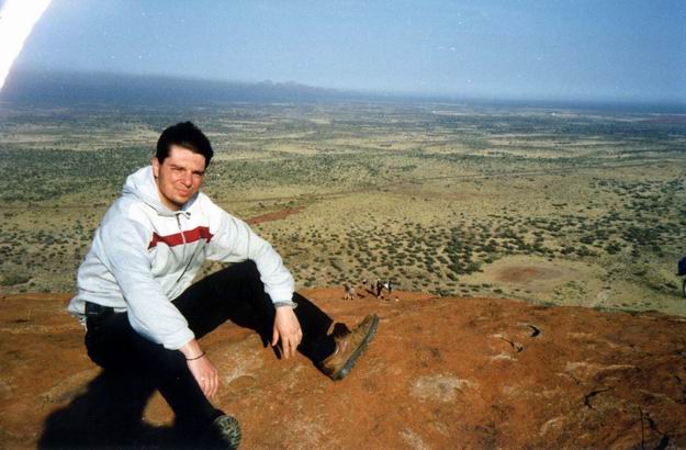 Na vrcholku Uluru.