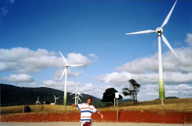 Wind farm from Atherton Tableland.