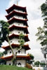 Cinska Pagoda pri vstupe do  Cinskych imperialnych zahrad - Singapur.