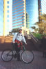 S mojím horským bicyklom pred RTA, pri Central Station, Sydney.(15.8.2002)