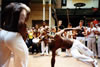 Amazing city center of Sydney - Brazilian martial group introducing newly popular martial art - Brazilian Capoerinae.