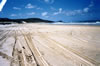 70 km dlhá pláž na Frasier Islande s tým najjemnejším pieskom, aký v Austrálii nájdete